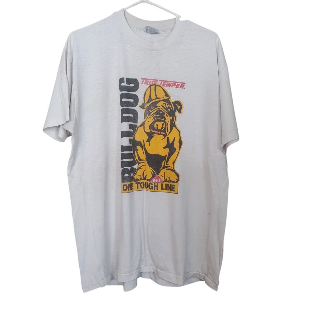 Vintage True‎ Temper Bulldog USA Distressed Tee.